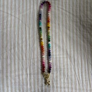 Marshalls Multicolor Beaded Necklace with Gold Charm